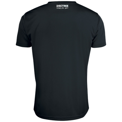 Disc Tree Polyester Bar Logo T-Shirt