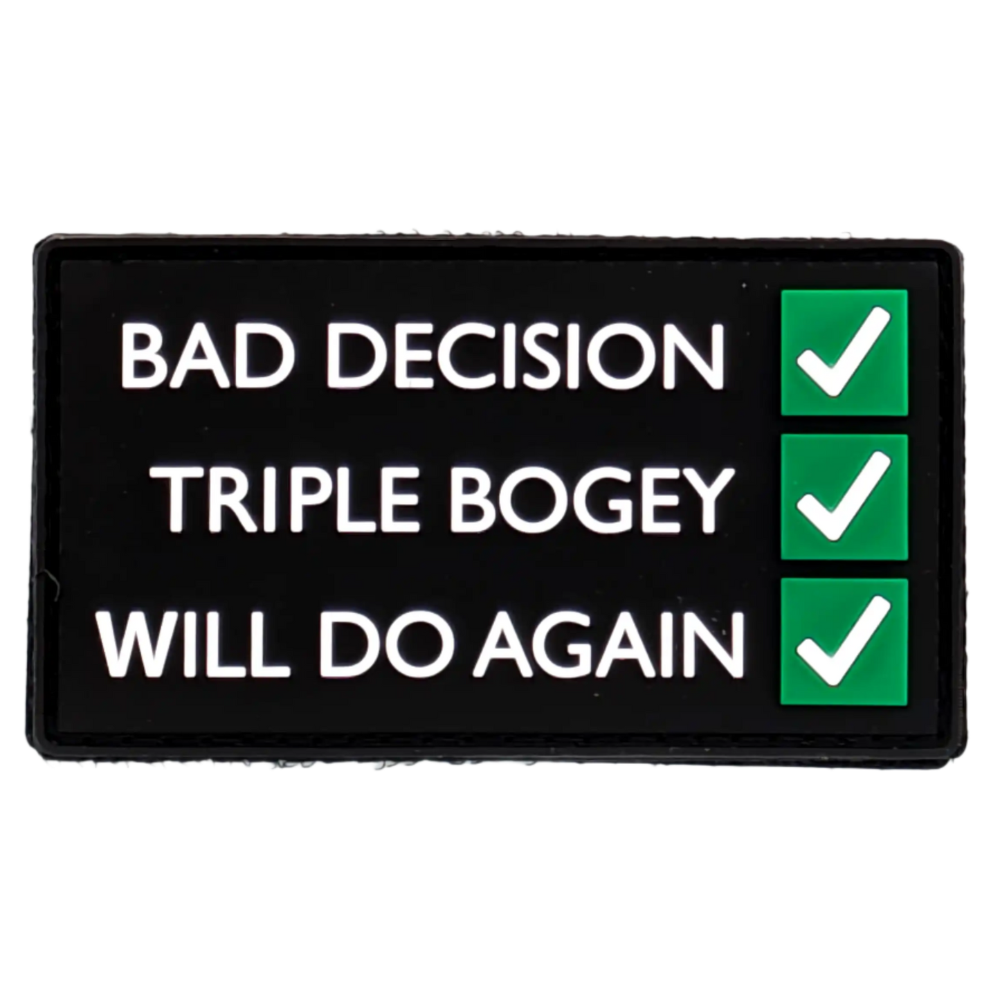 "Bad Decision" Checklist Patch
