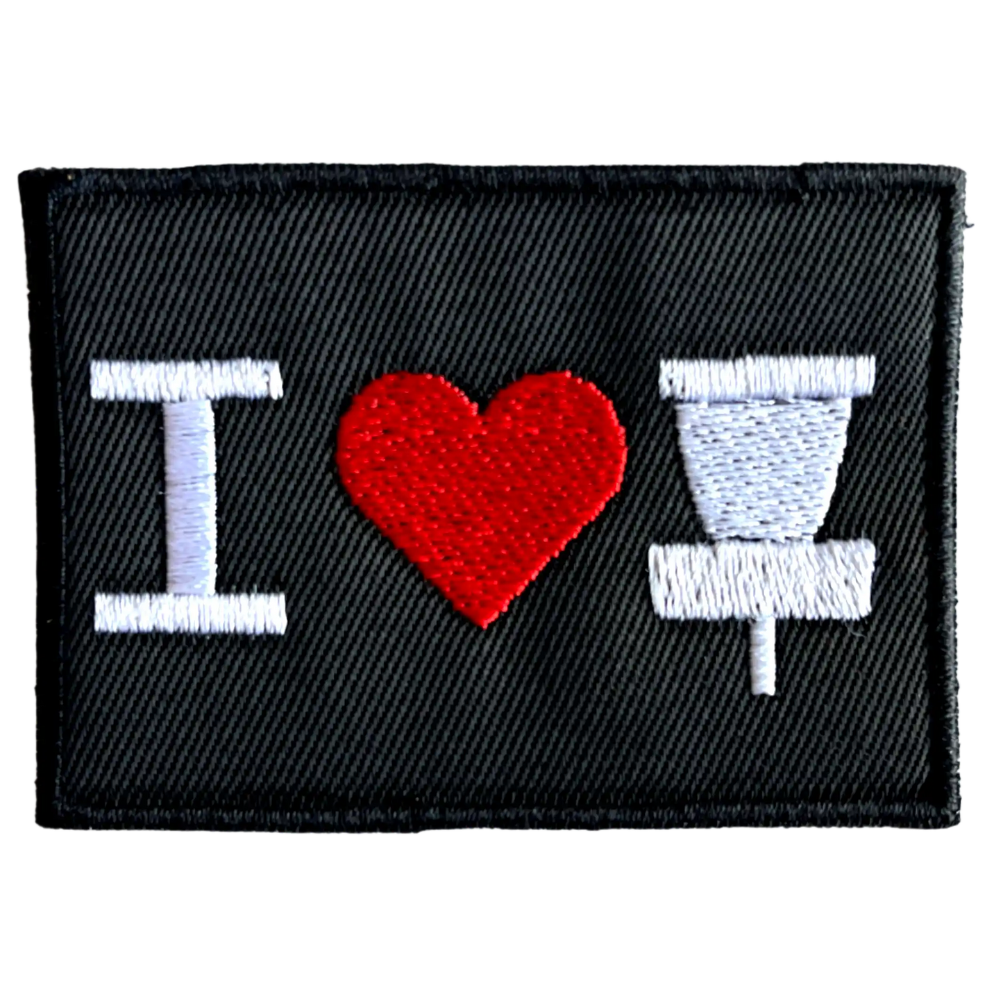 "I love disc golf" Patch