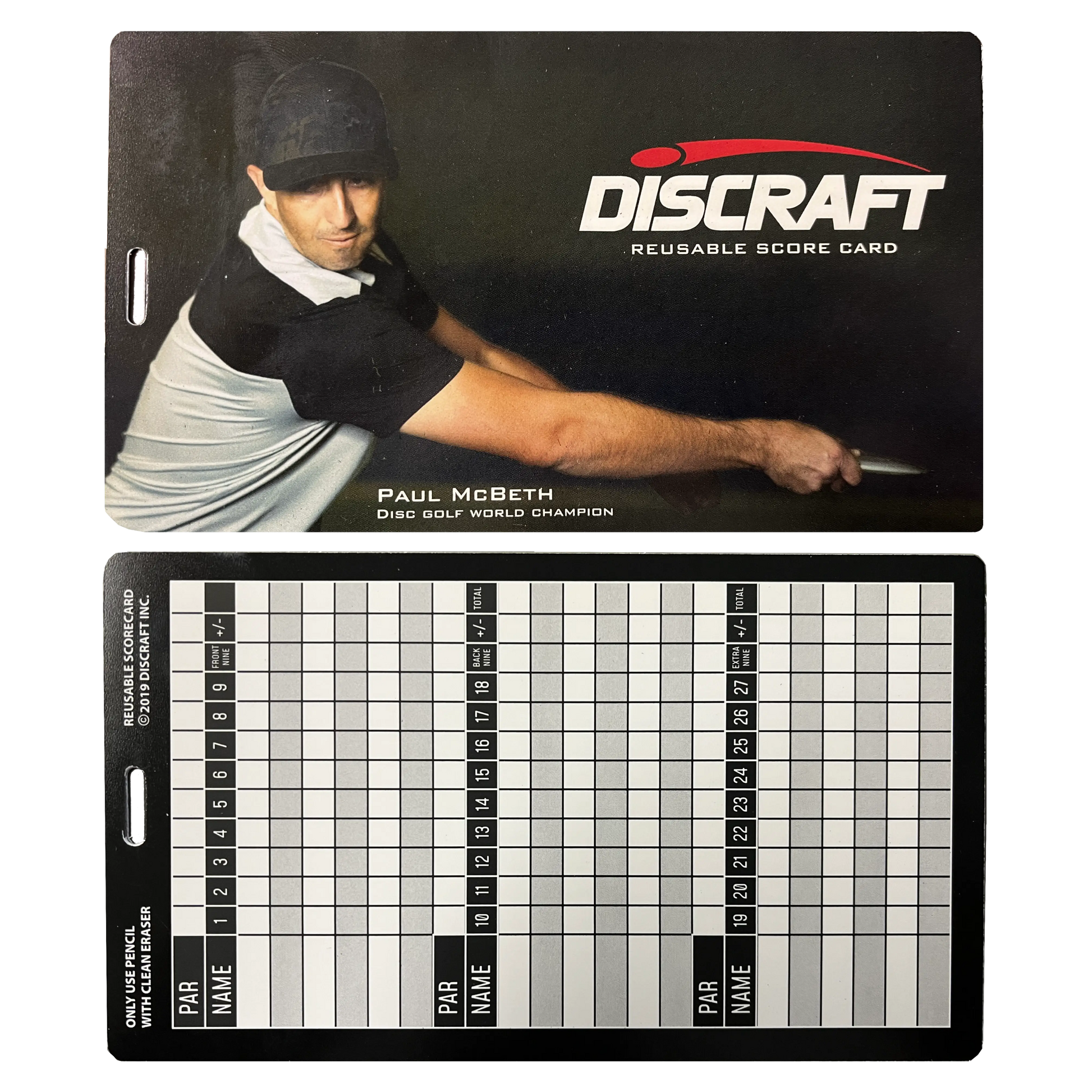 Disc Golf Scorecard Paul McBeth