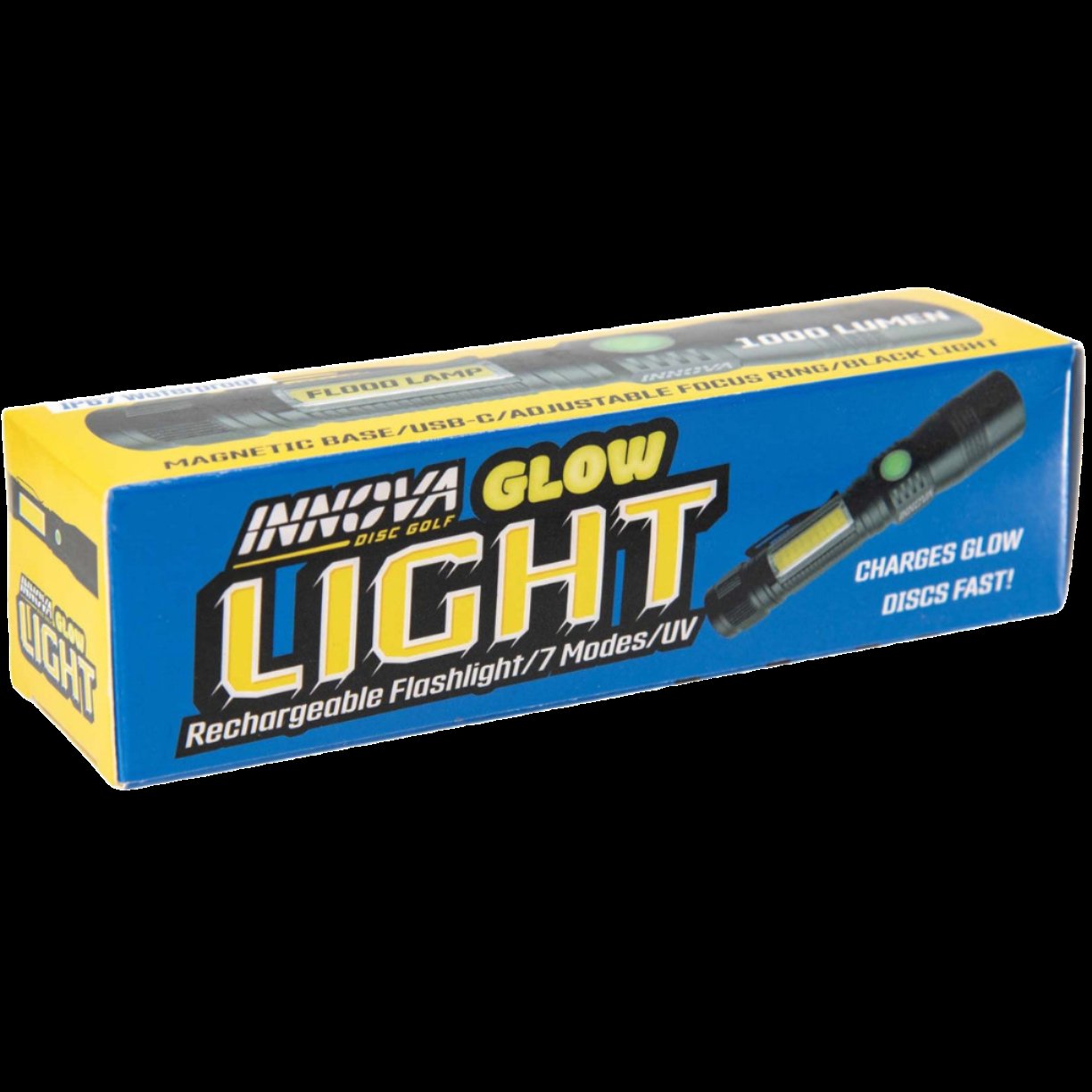 Innova LED/UV Genopladelig Lommelygte – Disc Tree