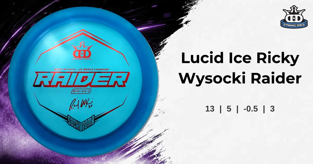 Dynamic Discs Lucid Ice Ricky Wysocki Raider – Disc Tree